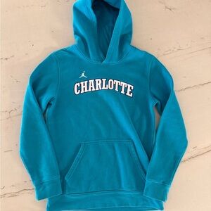 NBA Charlotte Hornets Jordan Kids Jacket Hoodie Large 14/16 Blue